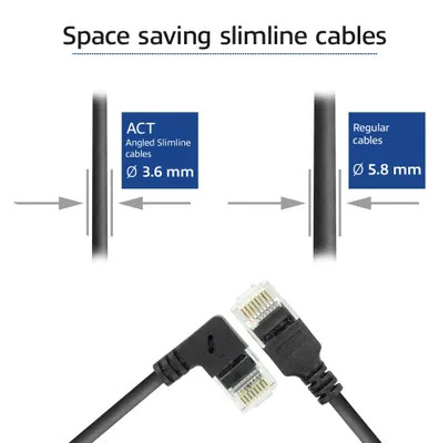 Zdjęcie produktu dla ACT DC2902, 2 m, Cat6a, U/UTP (UTP), RJ-45, RJ-45, Czarny