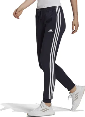 Obrázek produktu pro dámské běžecké kalhoty adidas v designu 3 pruhů, Barva:tmavě modrá, Velikost:S
