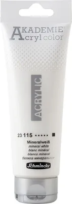 Produktbild von Schmincke 120ml AKADEMIE Acryl color Mineralweiss Acryl 23 115 012