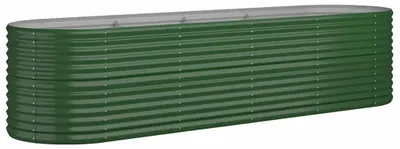 Immagine prodotto di vidaXL Aiuola rialzata in acciaio zincato 296x80x68 cm Verde
