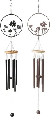 Produktbild von Boltze Windspiel ESRA, 10 cm hoch, gefertigt aus Kiefernholz und lackiertem Eisen