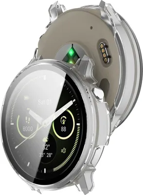 Produktbild von Schutzhülle mit Glas für Garmin Venu 4 41 mm, Bizon Case Watch Adamo, Transparent