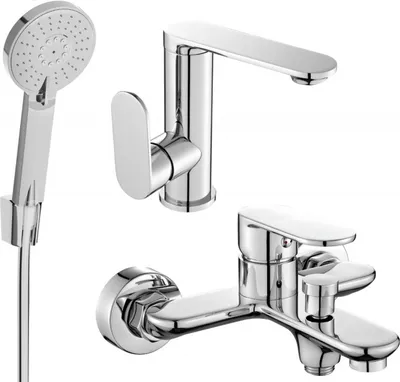 Produktbild von Mexen Milo R40 Badewannenset, Chrom - 713053R40-00