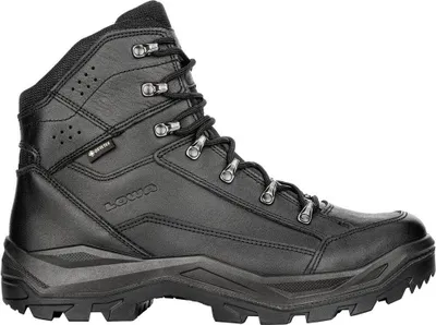 A black Lowa boot is shown against a white background.