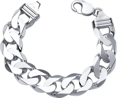 Produktbild von JEWLIX Herrenarmband massiv 925 Silber Panzerarmband 17mm PA0170 -23cm