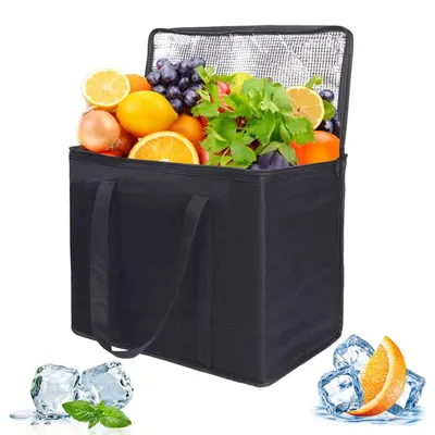 Isoliertasche 30 L, inklappbar, schwarz, 41x33x26 cm