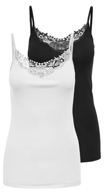 Produktbild von ONLY 15139316, Tank Top, Erwachsener, Weiblich, Schwarz, L, Ärmellos