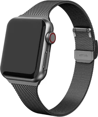 Zdjęcie produktu dla Go Go Gadget – Opaska do smartwatcha – kompatybilna z Apple Watch Series 1/2/3/4/5/6/se – 38/40 mm – Zapięcie magnetyczne – Czarna