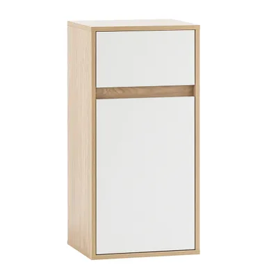Produktbild von Unterschrank weiß matt mit Eiche MASKAT-80