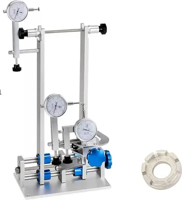 Produktbild von Felgenrichtständer, langlebige Aluminiumlegierung, Präzisionsausrichtungswerkzeug, Fahrradreparatur Blau