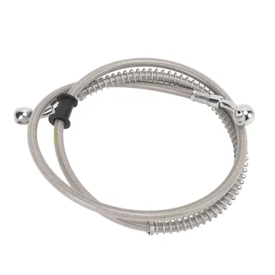 Image de Tuyau de frein pour moto,Tuyau de frein pour moto,Tuyau de frein universel pour moto,Coupleur de frein en acier tricoté,Tuyau de frein pour moto de 120cm