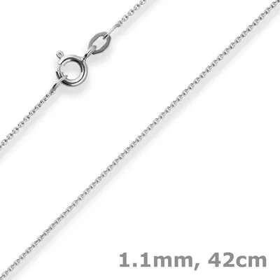 1-1mm-Rund-Ankerkette-aus-333-Weißgold-42cm