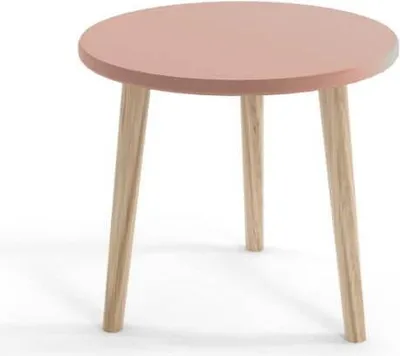 Produktbild von Kafeetisch Bolea 67 cm auf Holzbeinen - Rosa