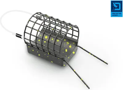 Produktbild von DELPHIN RiverSTIX, Futterkorb mit Bleigewicht, 40x35cm, 120g, 101005120
