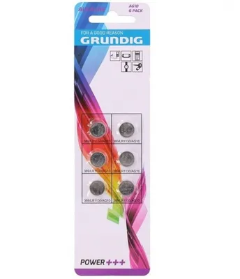 Immagine prodotto di Batterie Grundig a bottone Ag10 6 pezzi
