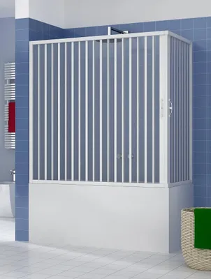 Immagine prodotto di Box sopravasca Libertè 70x150 cm in PVC a soffietto angolare — Kit fai da te, Italy