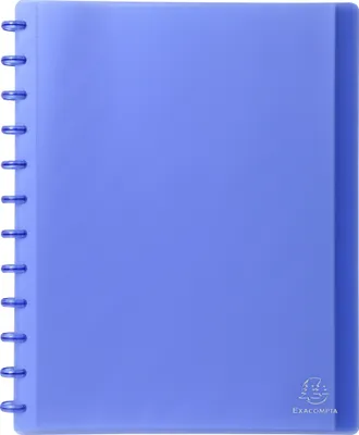 Produktbild von Exacompta 4x Sichtmappe aus PP 800µ, 30 herausnehmbare Hüllen, A4, Blau, 86352E