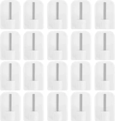 Produktbild von 20 Packungen selbstklebende Gardinenhaken, selbstklebende Fensterhaken für Gardinenstange