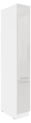 Produktbild von Küchen Apothekerschrank 30 cm LARA Weiß hochglanz Küchenzeile Küchenblock