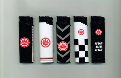 Produktbild von 5 Stück * Elektronik * Fan Feuerzeug * Eintracht Frankfurt * Nachfüllbar * Neu