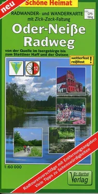 Produktbild von Radwander- und Wanderkarte Oder-Neiße-Radweg