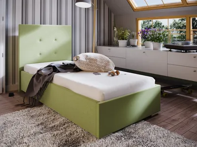 Produktbild von Einzelbett 90x200 FLEK 1 – gelb