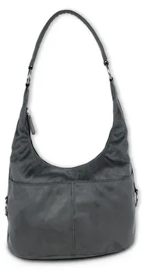 Produktbild von DrachenLeder Damen Beuteltasche Tasche grau Kunstleder 37x18x25 cm D2OTS100K