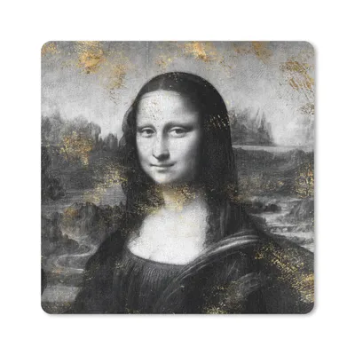 Produktbild von MuchoWow® Mauspad Mousepad Mona Lisa - Leonardo da Vinci - Kunst 20x20 cm - Mousepads - Maus Mat - Pad - Mausunterlage - Desk Mat - Bureauartikeln