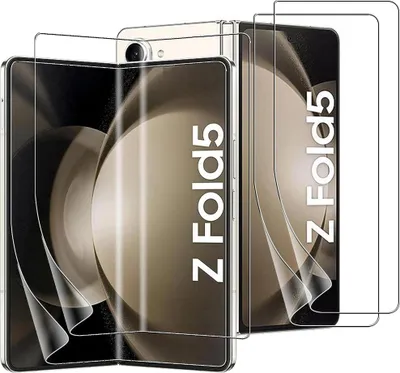 Produktbild von Displayschutzfolie für Samsung Galaxy Z FOLD 5 [2 Stück] Flexible Transparent Plastik Screen Protector Film Phonillico®