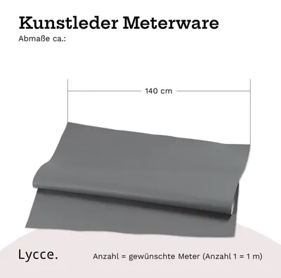 Kunstleder grau - mittelgrau restposten lagerverkauf ausverkauf