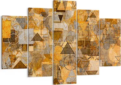 Produktbild von Bild auf Leinwand - Leinwandbild - Abstraktion modern - 150x100cm - Wand Bild - Wanddeko - Leinwanddruck - Bilder - Kunstdruck - Wanddekoration - Leinwand bilder - Wandkunst - EA150x100-4021