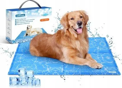 Obrázok produktu pre Veľká chladiaca podložka pre psov 70x110 cm s vodotlačou, samochladiaca