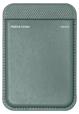 Image de NATIVE UNION, Porte-cartes magnétique MagSafe (RE)Classic Elegant pour étuis, vert