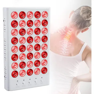 Produktbild von Rotlicht-Therapiegerät - LED Rotlichtlampe 200W - 660 nm & 850 nm Rot & Nahinfrarot - Ganzkörper Lichttherapie - Anti-Aging - Muskel- & Gelenkschmerzen