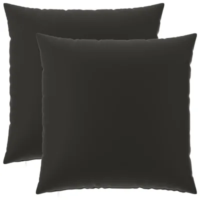 Productafbeelding van vidaXL Kussenhoezen, 2 stuks, HEERLEN, zwart, 60 x 60 cm, polyester