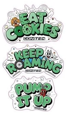 Productafbeelding van Contec stickers met slogans - 105 x 180 mm