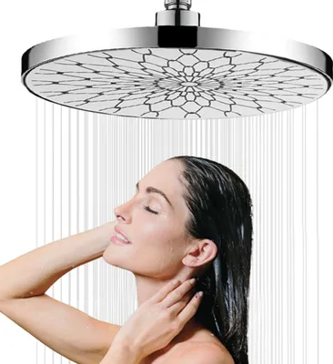 Produktbild von 25CM Hochdruck Kopfbrause | Regendusche Groß & Wassersparend | 360° Verstellbar | Badezimmer Dusche