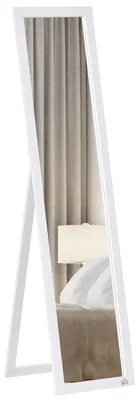 Obrázek produktu pro Obdélníkové stojací a nástěnné zrcadla – Zrcadla | Barva: Bílá | Rozměry: 37x37x154 cm