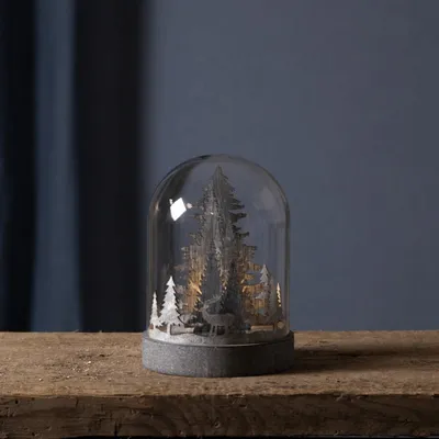 Image de Scène de Noël dôme en verre Led KUPOL