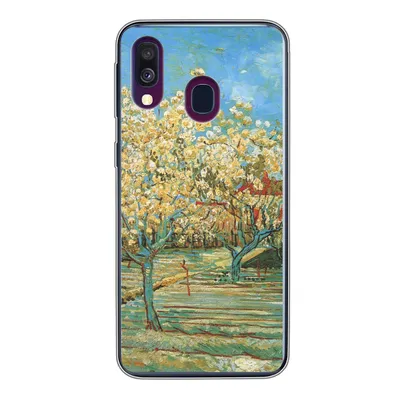 Produktbild von MuchoWow® Handyhülle Schutzhülle Hülle für Samsung Galaxy A40 Blühender Obstgarten - Vincent van Gogh Silikon Softcase Handy Hülle - Handy-Tasche