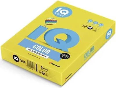 Obrázek produktu pro Barevný papír IQ Color A4 - IG50, intenzivně žlutý, 80g/m2, 500 listů