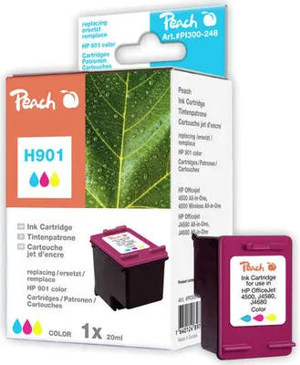 Zdjęcie produktu dla Peach 313870, Cyjan, Purpurowy, Żółty, Tusz na bazie pigmentu, 1 szt.