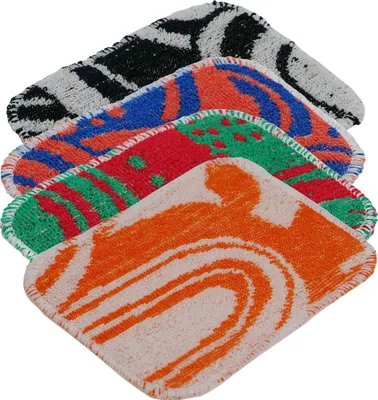 Produktbild von TURBO PRODUKTE TurboScrub 4er-Set – 96% recycelte Baumwolle, waschbar – Bunt