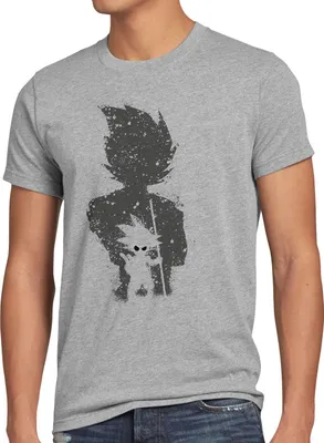 Produktbild von style3 Goku Evolution Herren T-Shirt dragon son ball balls, Größe:4XL, Farbe:Grau meliert
