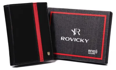 Image de Portefeuille élégant pour homme en cuir de vachette naturel - Rovicky