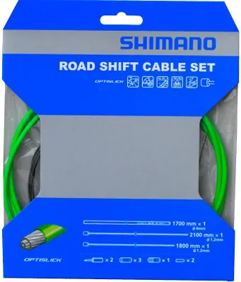 Produktbild von SHIMANO OT-SP41 OPTISLICK, Schaltzugset für Rennrad, grün, SH-Y60198060