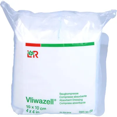 Produktbild von Vliwazell Saugkompressen 10 x 10 cm, 25 St. Kompressen