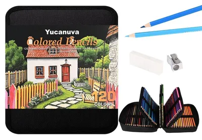 Produktbild von 120 Buntstifte Set Ölbasis für Erwachsene & Künstler im Zipper-Etui