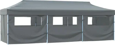 Obrázek produktu pro vidaXL Skládací stan party stan pop-up s 8 bočními stěnami 870x291x315 cm antracitový