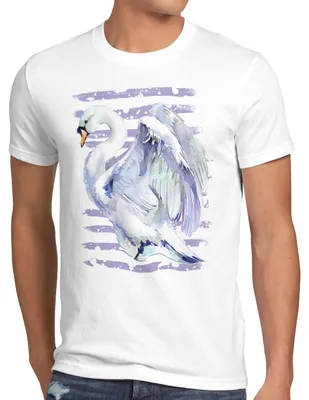 Produktbild von style3 Schwanenflug Herren T-Shirt vogelfreund vögel